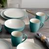 imageNoritake Colorwave Turquoise 16Piece Set  Coupe Service for 4 in BlueGreenTurquoise