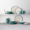 imageNoritake Colorwave Turquoise 16Piece Set  Coupe Service for 4 in BlueGreenTurquoise