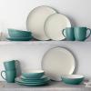 imageNoritake Colorwave Turquoise 16Piece Set  Coupe Service for 4 in BlueGreenTurquoise