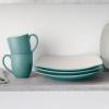imageNoritake Colorwave Turquoise 16Piece Set  Square Service for 4 in BlueGreenTurquoise
