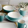 imageNoritake Colorwave Turquoise 16Piece Set  Square Service for 4 in BlueGreenTurquoise