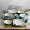 imageNoritake Colorwave Turquoise 16Piece Set  Square Service for 4 in BlueGreenTurquoise