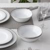 imageNoritake Silver Colonnade 12Piece Dinnerware Set Service for 4