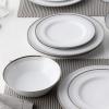 imageNoritake Silver Colonnade 12Piece Dinnerware Set Service for 4