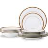 imageNoritake Charlotta Gold 12Piece Dinnerware Set Service for 4