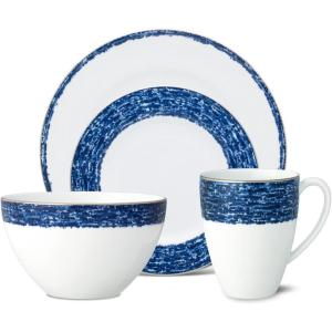 imageNoritake Blue Rill 4Piece Place Setting Service for 1