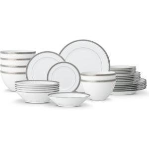 imageNoritake Charlotta Platinum 30Piece Value Set in White