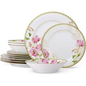imageNoritake Poppy Place 12Piece Dinnerware Set Service for 4