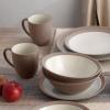 imageNoritake Colorwave Clay 16Piece Set  Curve Service for 4 in Clay