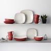 imageNoritake Colorwave Raspberry 16Piece Set  Square Service for 4 in RaspberryRed