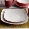 imageNoritake Colorwave Raspberry 16Piece Set  Square Service for 4 in RaspberryRed