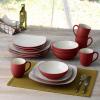 imageNoritake Colorwave Raspberry 16Piece Set  Square Service for 4 in RaspberryRed