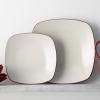 imageNoritake Colorwave Raspberry 16Piece Set  Square Service for 4 in RaspberryRed