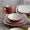 imageNoritake Colorwave Raspberry 16Piece Set  Square Service for 4 in RaspberryRed