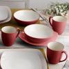 imageNoritake Colorwave Raspberry 16Piece Set  Square Service for 4 in RaspberryRed
