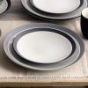 imageNoritake Colorwave Slate 16Piece Set  Curve Slate  Graphite in BlackGraphiteGrey