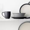 imageNoritake Colorwave Slate 16Piece Set  Curve Slate  Graphite in BlackGraphiteGrey