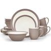 imageNoritake Colorwave Clay 16Piece Set  Curve Service for 4 in Clay