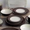 imageNoritake Colorwave Chocolate 16Piece Set  Rim Service for 4 in BrownChocolate