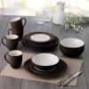 imageNoritake Colorwave Chocolate 16Piece Set  Rim Service for 4 in BrownChocolate