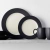 imageNoritake Colorwave Graphite 16Piece Set  Rim Service for 4 in BlackGraphite