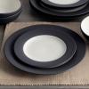 imageNoritake Colorwave Graphite 16Piece Set  Rim Service for 4 in BlackGraphite