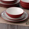 imageNoritake Colorwave Raspberry 16Piece Set  Coupe Service for 4 in RaspberryRed