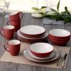 imageNoritake Colorwave Raspberry 16Piece Set  Coupe Service for 4 in RaspberryRed