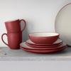imageNoritake Colorwave Raspberry 16Piece Set  Coupe Service for 4 in RaspberryRed