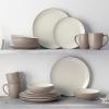 imageNoritake Colorwave Sand 16Piece Set  Coupe Service for 4 in Sand