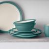 imageNoritake Colorwave Turquoise 16Piece Set  Curve Service for 4 in BlueGreenTurquoise