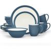 imageNoritake Colorwave Blue 16Piece Set  Curve Service for 4 in Blue