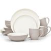 imageNoritake Colorwave Sand 16Piece Set  Coupe Service for 4 in Sand
