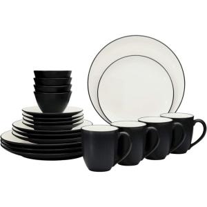 imageNoritake Colorwave Graphite 24Piece Dinnerware Set Service for 4Graphite