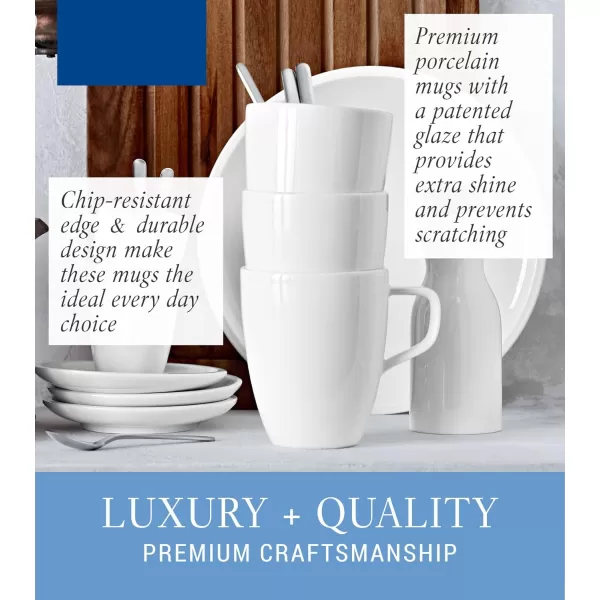 Artesano Salad Plate Set of 6 by Villeroy &amp; Boch - 8.5 Inches, White
