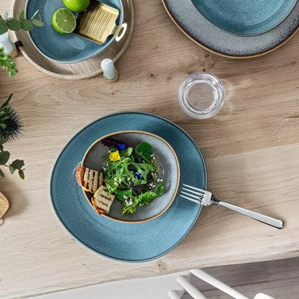 Like by Villeroy &amp; Boch - Lave Beige Bol - Elegant Bowl for Cereal and Salads Made of Stoneware, Beige, 17 x 17 x 5.5 cm, Dishwasher Safe