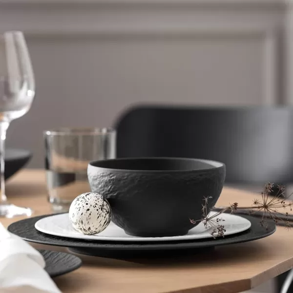 Villeroy &amp; Boch - 1042391900 Manufacture Rock Rice Bowl, 20.25 oz, Premium Porcelain, Gray