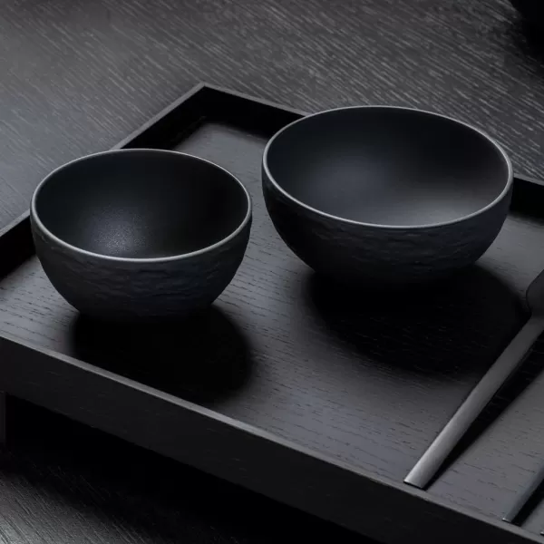 Villeroy &amp; Boch - 1042391900 Manufacture Rock Rice Bowl, 20.25 oz, Premium Porcelain, Gray