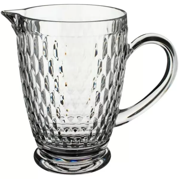 Villeroy &amp; Boch 11-7299-0883 Boston, Elegant, Decorative Candlestick for Taper Candles, Crystal, Transparent, 9.4 cm, Glass, 215MM