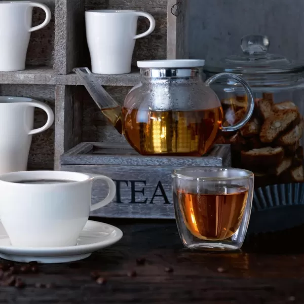 Villeroy &amp; Boch Artesano Hot Beverages Tumbler : Small-Set of 2, 2.5 in, Crystal Glass, Clear