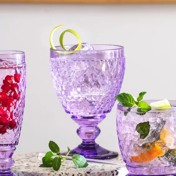 Villeroy &amp; Boch - Boston Lavender red wine glass, crystal glass coloured purple, capacity 200 ml