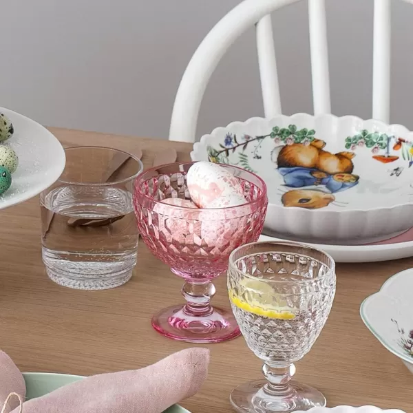 Villeroy &amp; Boch Boston col Bowl, Extravagant, Elegant Sparkling Wine and Champagne, Crystal Glass, Blue, 400 ml