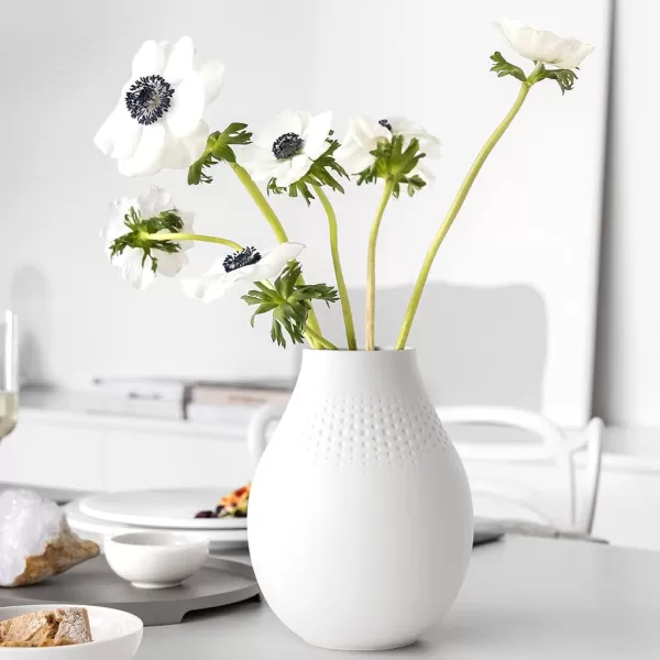 Villeroy &amp; Boch Collier Blanc Small Vase : Perle, 4.25 in, White