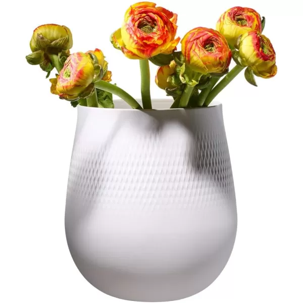 Villeroy &amp; Boch Collier Blanc Small Vase : Perle, 4.25 in, White