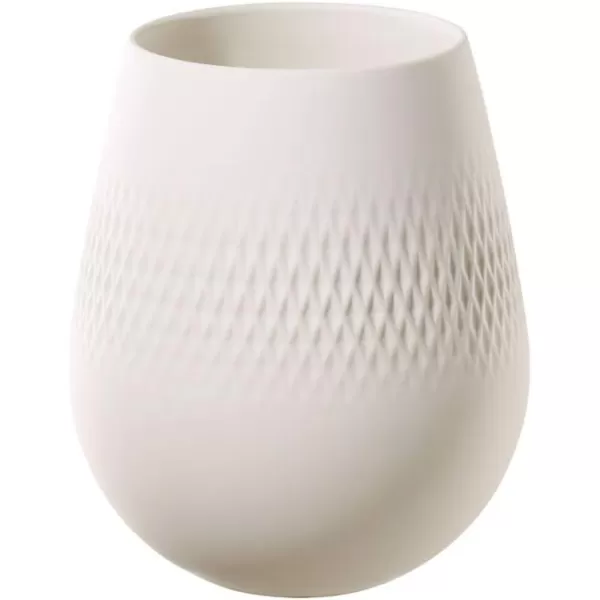 Villeroy &amp; Boch Collier Blanc Small Vase : Perle, 4.25 in, White