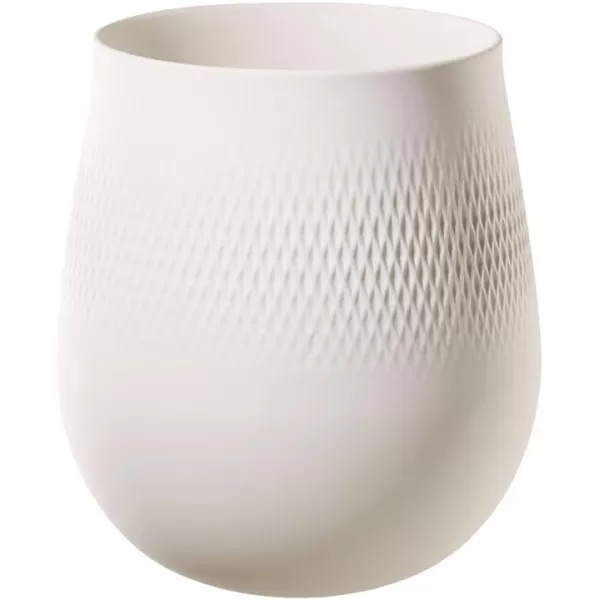 Villeroy &amp; Boch Collier Blanc Small Vase : Perle, 4.25 in, White