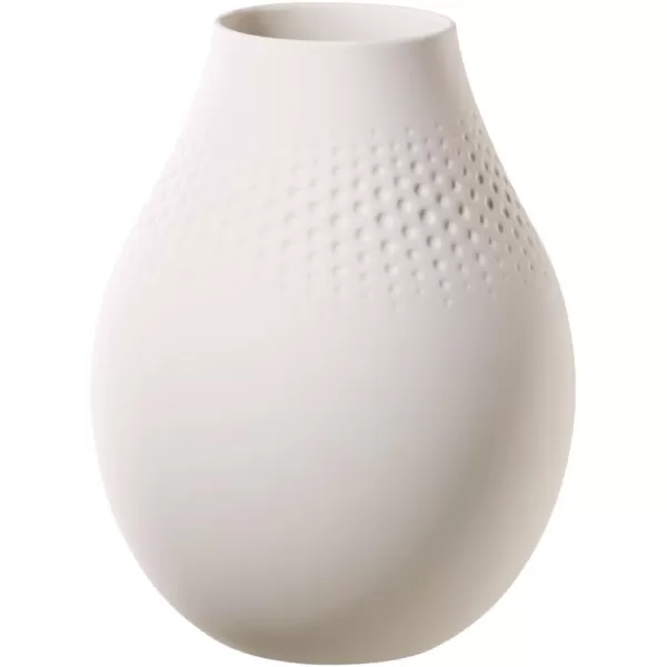 Villeroy &amp; Boch Collier Blanc Small Vase : Perle, 4.25 in, White