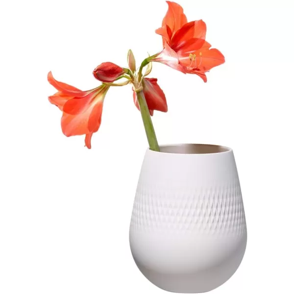 Villeroy &amp; Boch Collier Blanc Small Vase : Perle, 4.25 in, White