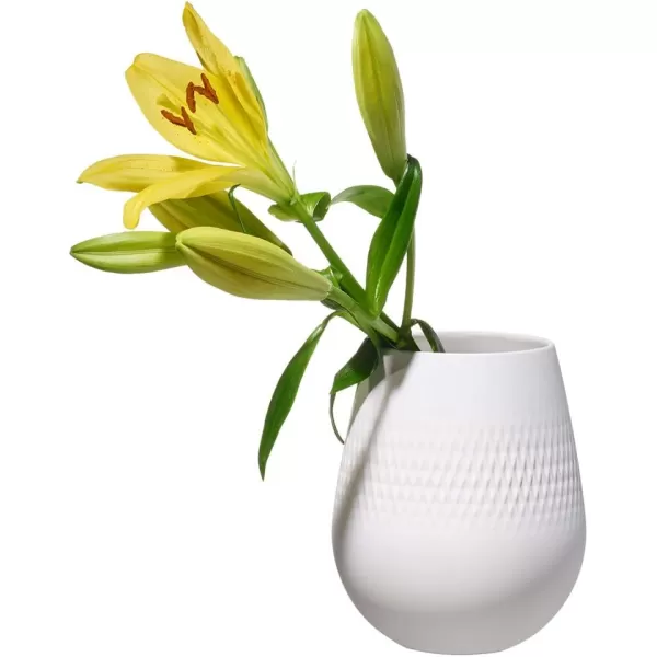 Villeroy &amp; Boch Collier Blanc Small Vase : Perle, 4.25 in, White