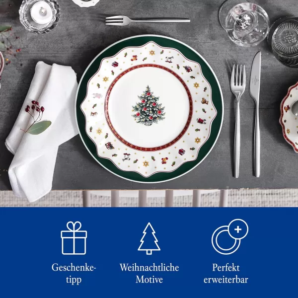 Villeroy &amp; Boch Delight Soup Bowl, Porcelain, Multi, 26.5 x 26.8 x 14 cm, White